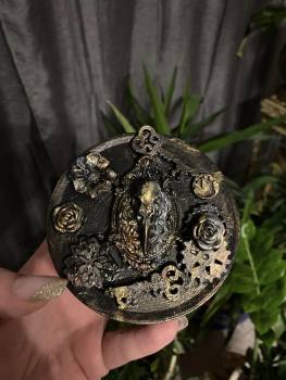 STEAMPUNK SKULL BLECH DOSE - UPCYCLING