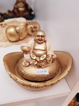 HAPPY BUDDHA GOLDBARREN SCHATULLE