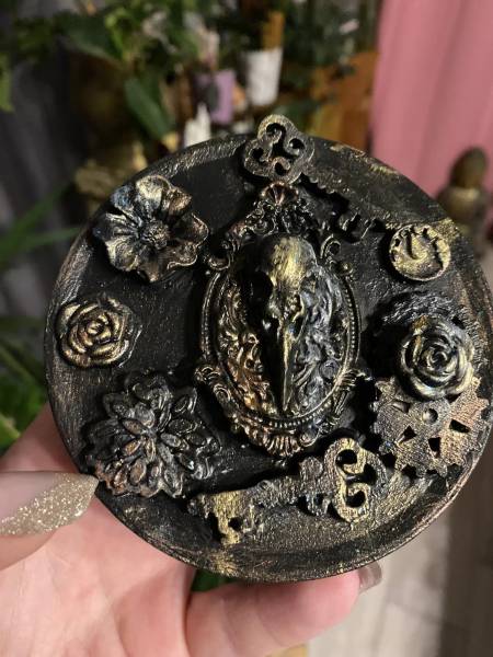 STEAMPUNK SKULL BLECH DOSE - UPCYCLING